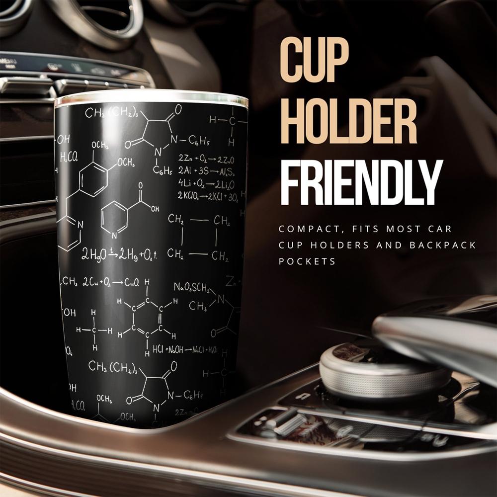 Formula & Equation Chemistry Tumbler Stainless Steel - Gearcarcover - 3