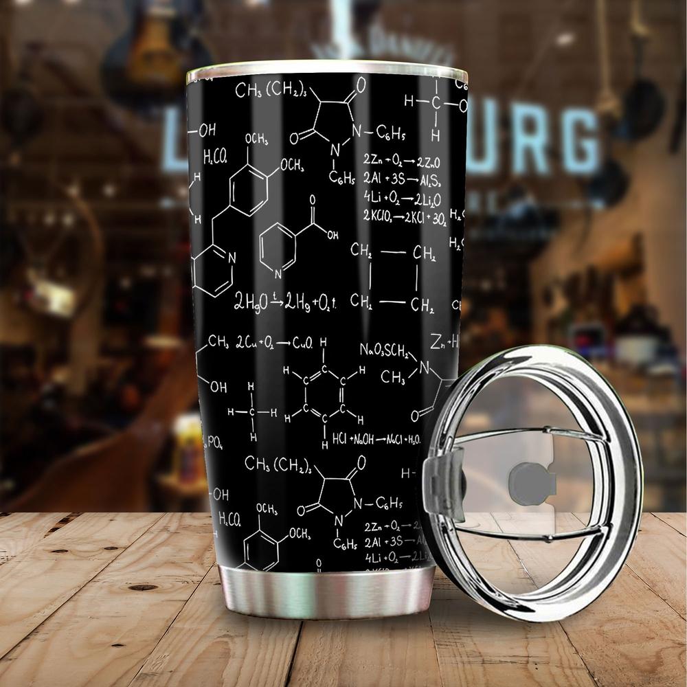 Formula & Equation Chemistry Tumbler Stainless Steel - Gearcarcover - 1