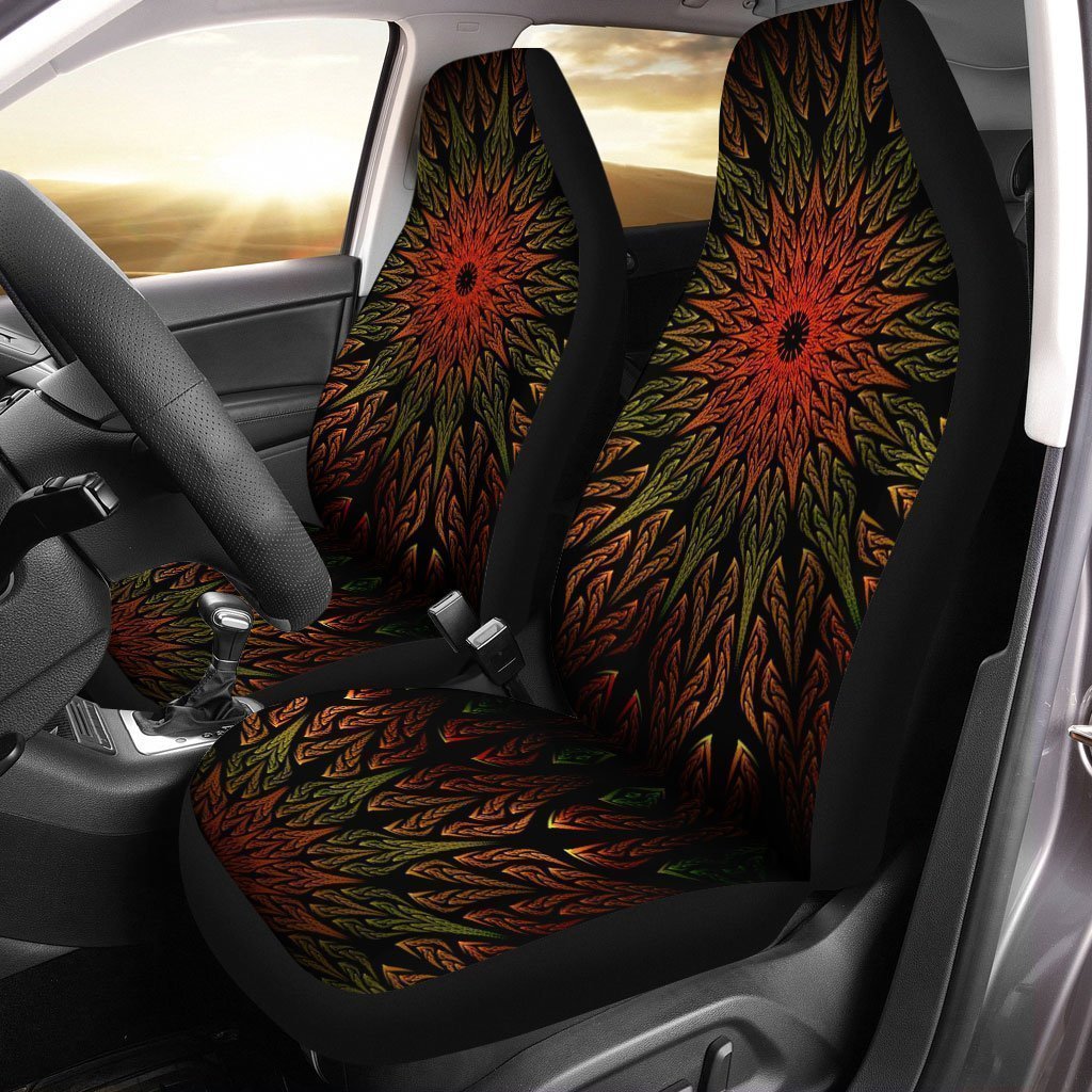 Fractal Mandala Car Seat Covers Custom Mandala Car Accessories - Gearcarcover - 2