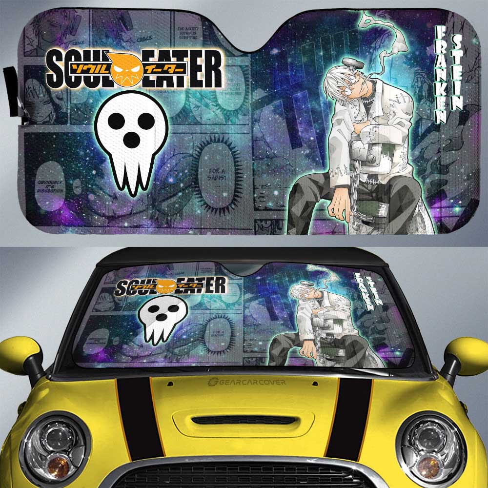 Franken Stein Car Sunshade Custom Soul Eater Anime Manga Galaxy Style - Gearcarcover - 1