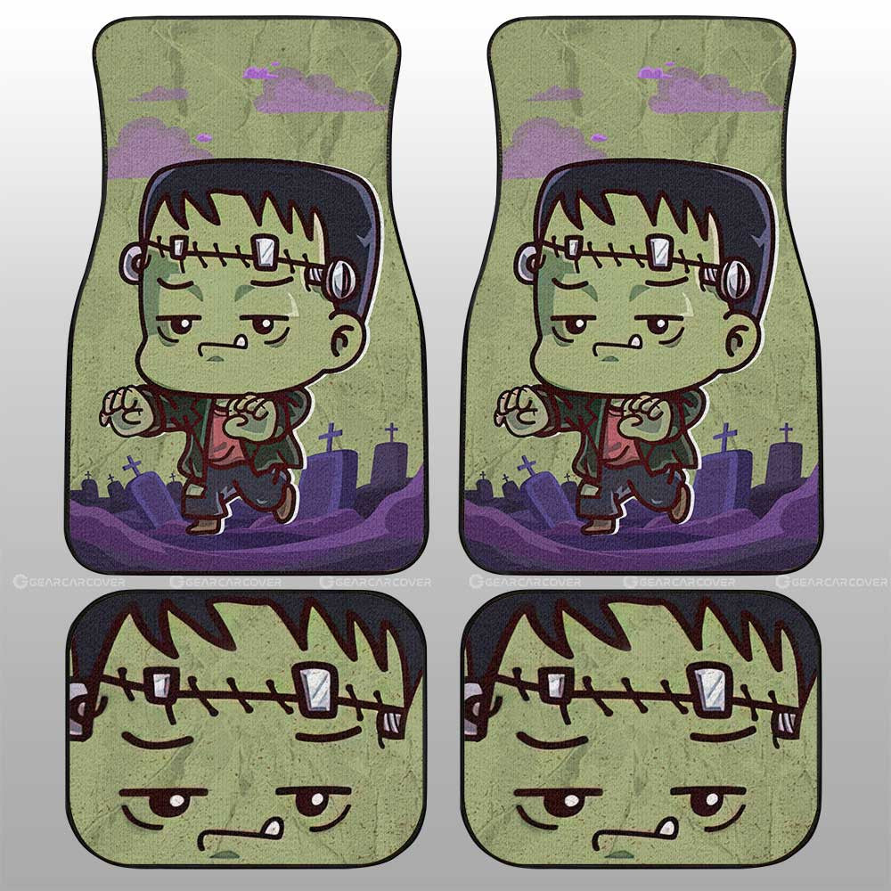 Frankenstein Car Floor Mats Custom Halloween Characters Car Accessories - Gearcarcover - 1