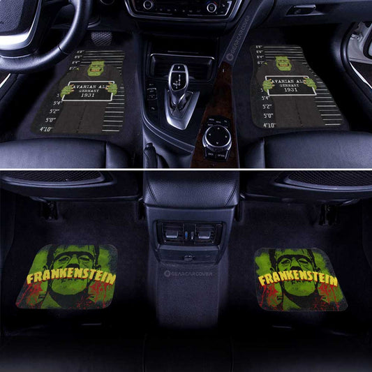 Frankenstein Car Floor Mats Custom Horror Characters Car Accessories - Gearcarcover - 2