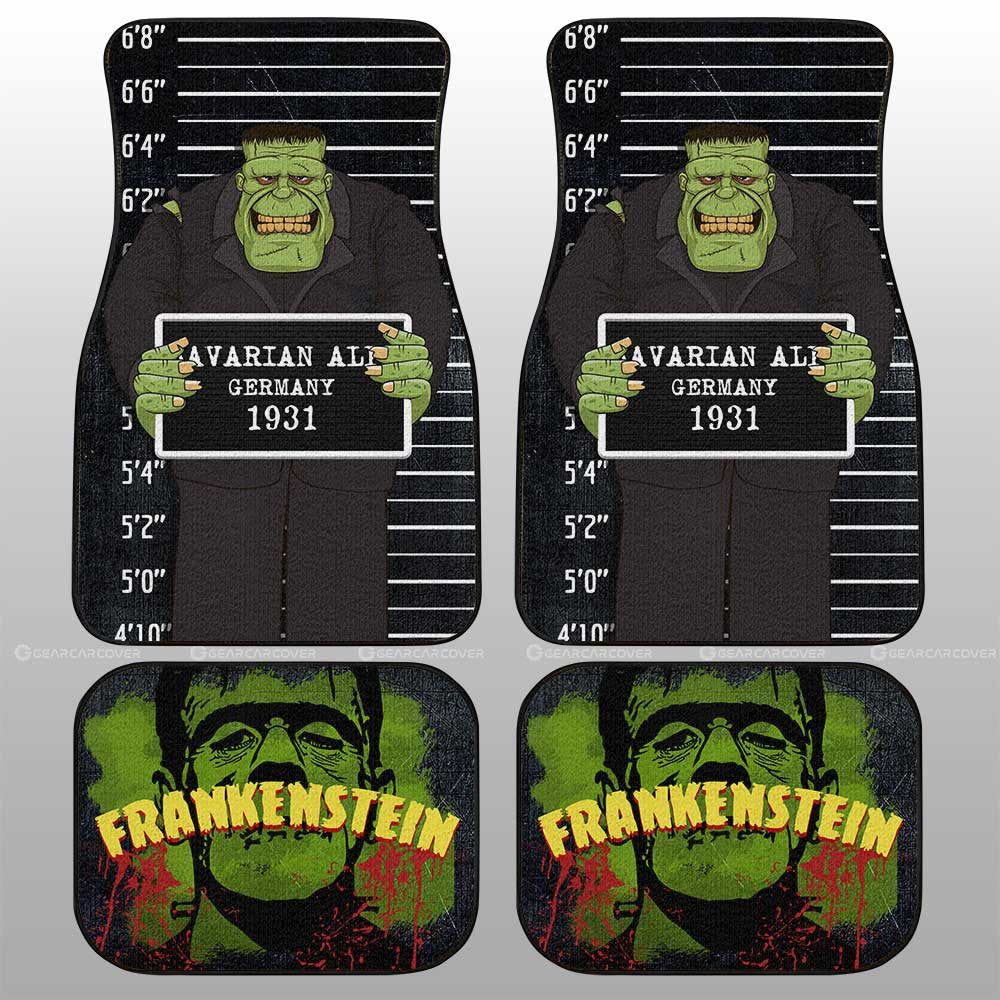 Frankenstein Car Floor Mats Custom Horror Characters Car Accessories - Gearcarcover - 1