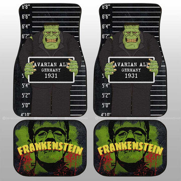 Frankenstein Car Floor Mats Custom Horror Characters Car Accessories - Gearcarcover - 1