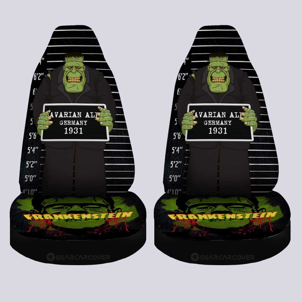 Frankenstein Car Seat Covers Custom Horror Characters Car Accessories - Gearcarcover - 1