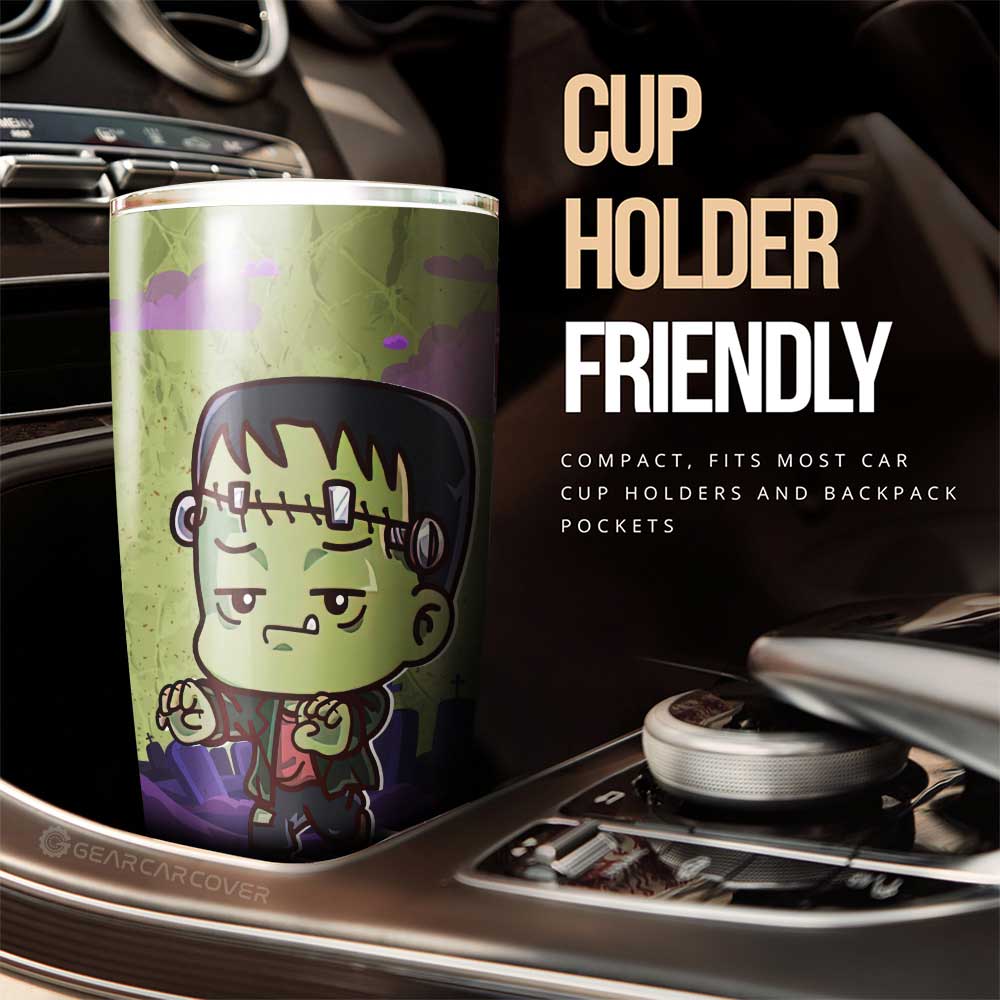 Frankenstein Tumbler Cup Custom Halloween Characters Car Interior Accessories - Gearcarcover - 2
