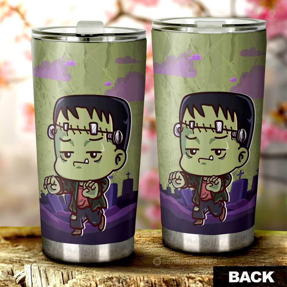 Frankenstein Tumbler Cup Custom Halloween Characters Car Interior Accessories - Gearcarcover - 3
