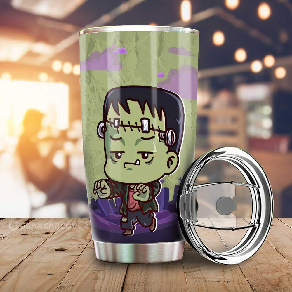Frankenstein Tumbler Cup Custom Halloween Characters Car Interior Accessories - Gearcarcover - 1