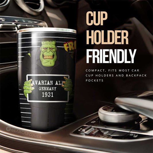 Frankenstein Tumbler Cup Custom Horror Characters Car Interior Accessories - Gearcarcover - 2