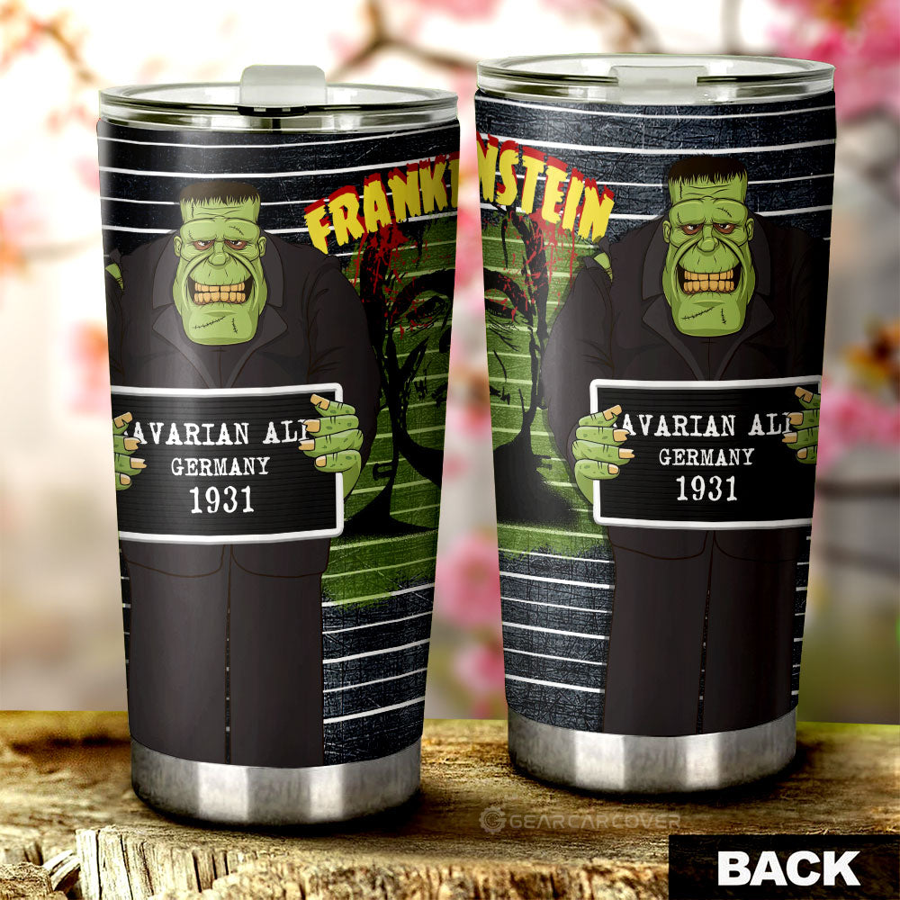 Frankenstein Tumbler Cup Custom Horror Characters Car Interior Accessories - Gearcarcover - 3