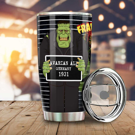Frankenstein Tumbler Cup Custom Horror Characters Car Interior Accessories - Gearcarcover - 1