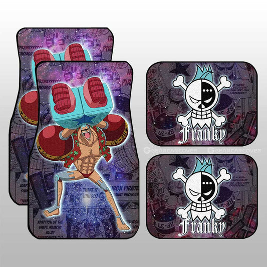 Franky Car Floor Mats Custom One Piece Anime Car Accessories Manga Galaxy Style - Gearcarcover - 1