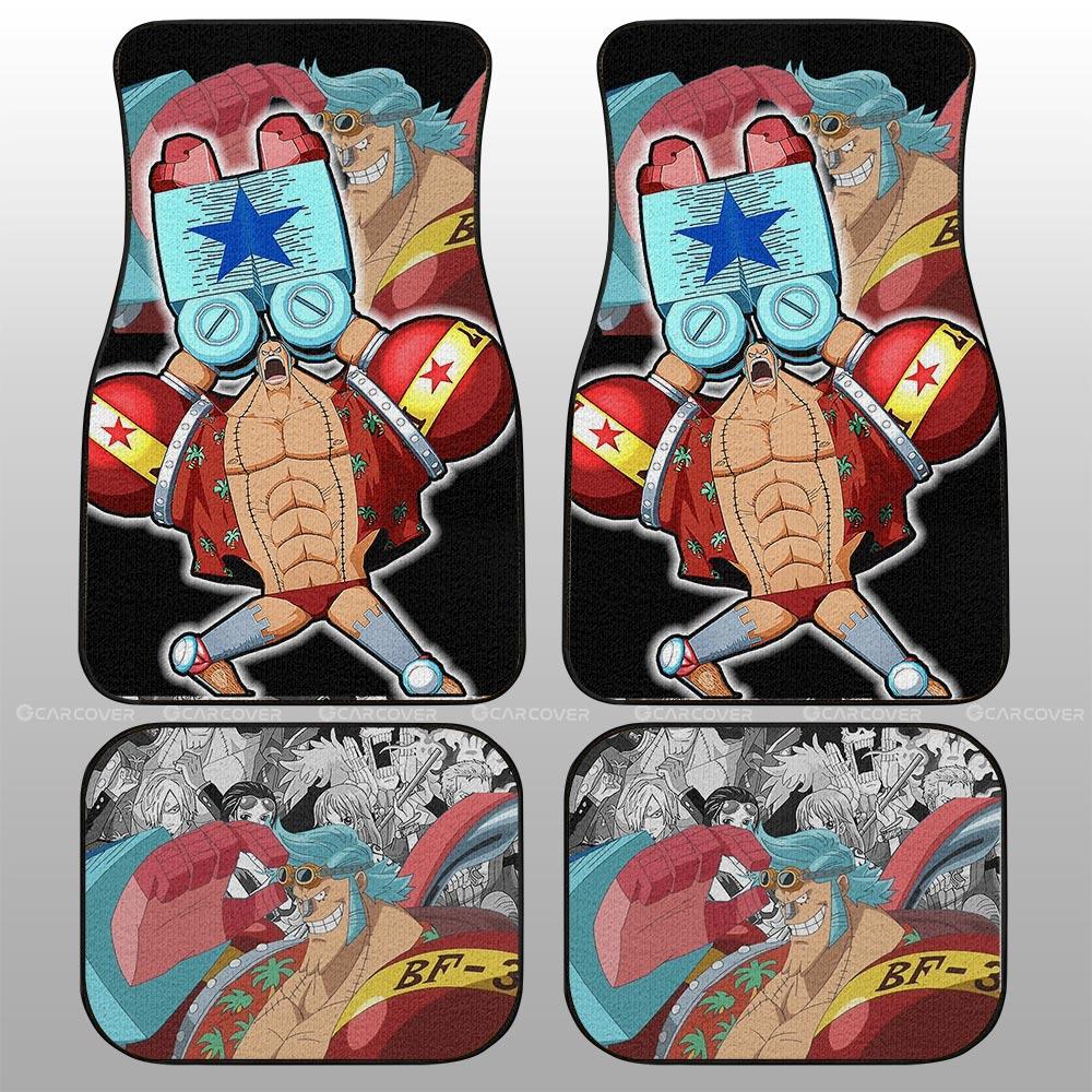 Franky Car Floor Mats Custom One Piece Anime Car Interior Accessories - Gearcarcover - 2