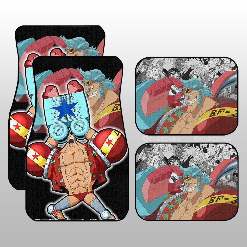 Franky Car Floor Mats Custom One Piece Anime Car Interior Accessories - Gearcarcover - 1
