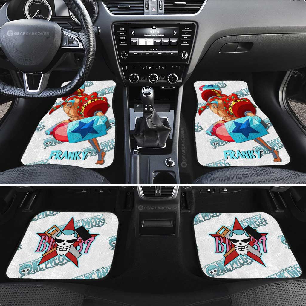 Franky Car Floor Mats Custom One Piece Anime - Gearcarcover - 2