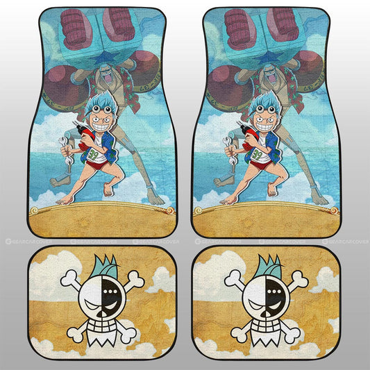 Franky Car Floor Mats Custom One Piece Map Anime Car Accessories - Gearcarcover - 2