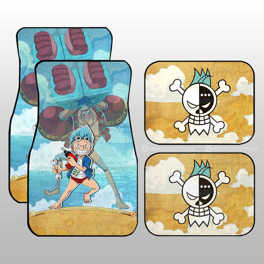 Franky Car Floor Mats Custom One Piece Map Anime Car Accessories - Gearcarcover - 1