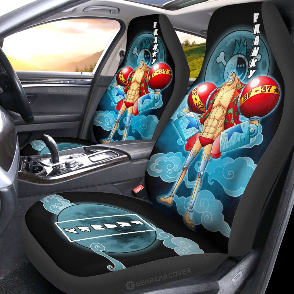Franky Car Seat Covers Custom Anime One Piece Car Accessories For Anime Fans - Gearcarcover - 2
