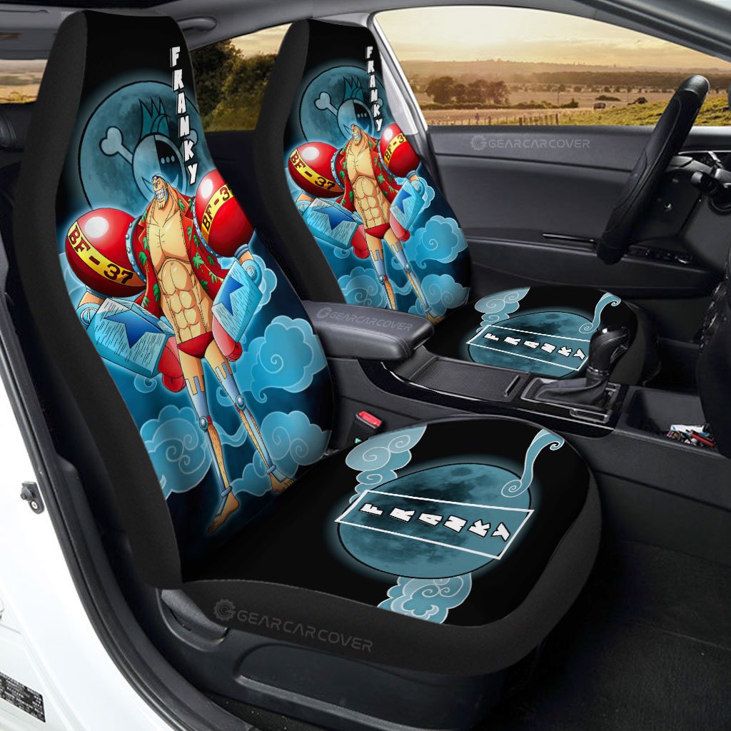 Franky Car Seat Covers Custom Anime One Piece Car Accessories For Anime Fans - Gearcarcover - 1