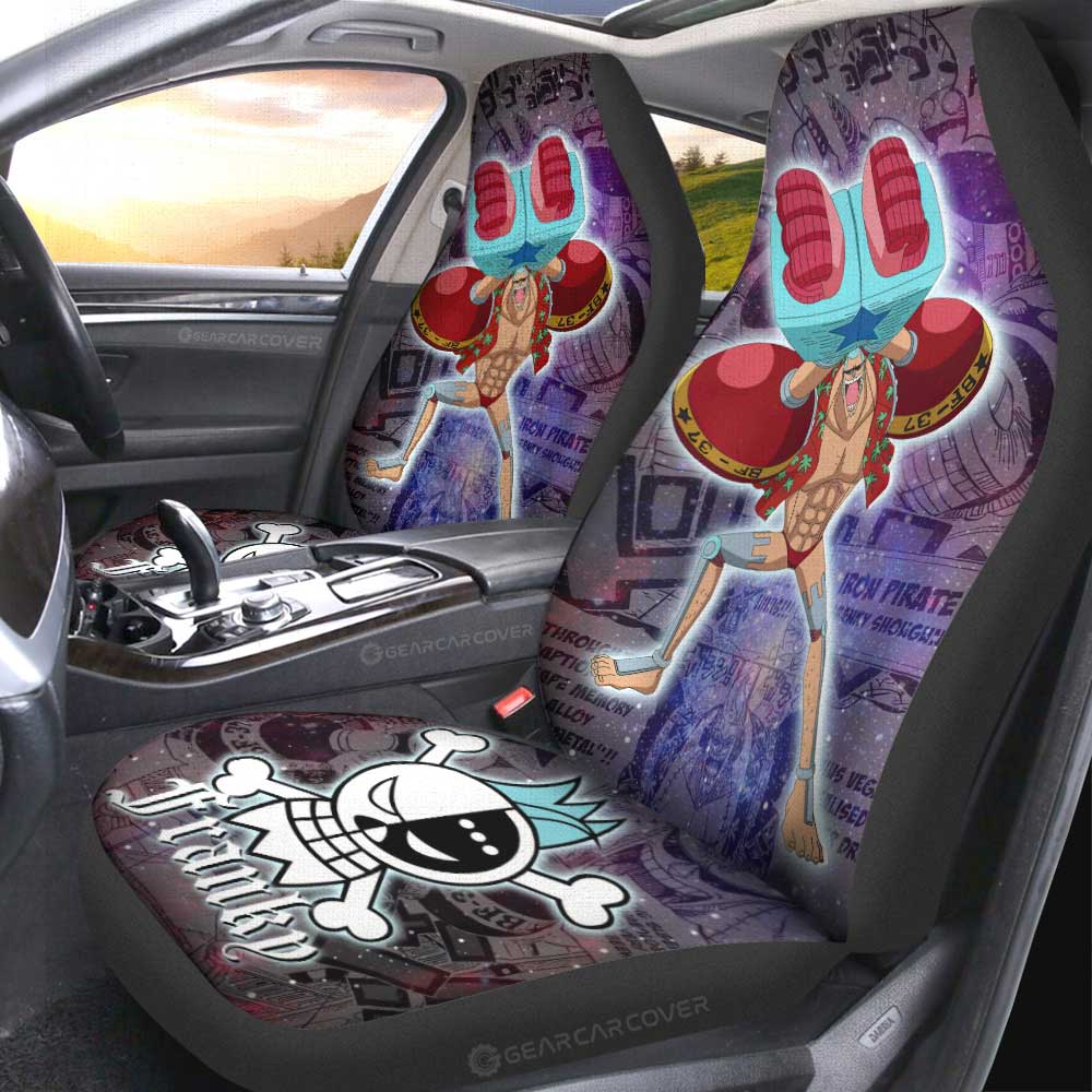 Franky Car Seat Covers Custom Galaxy Style One Piece Anime Car Accessories - Gearcarcover - 2