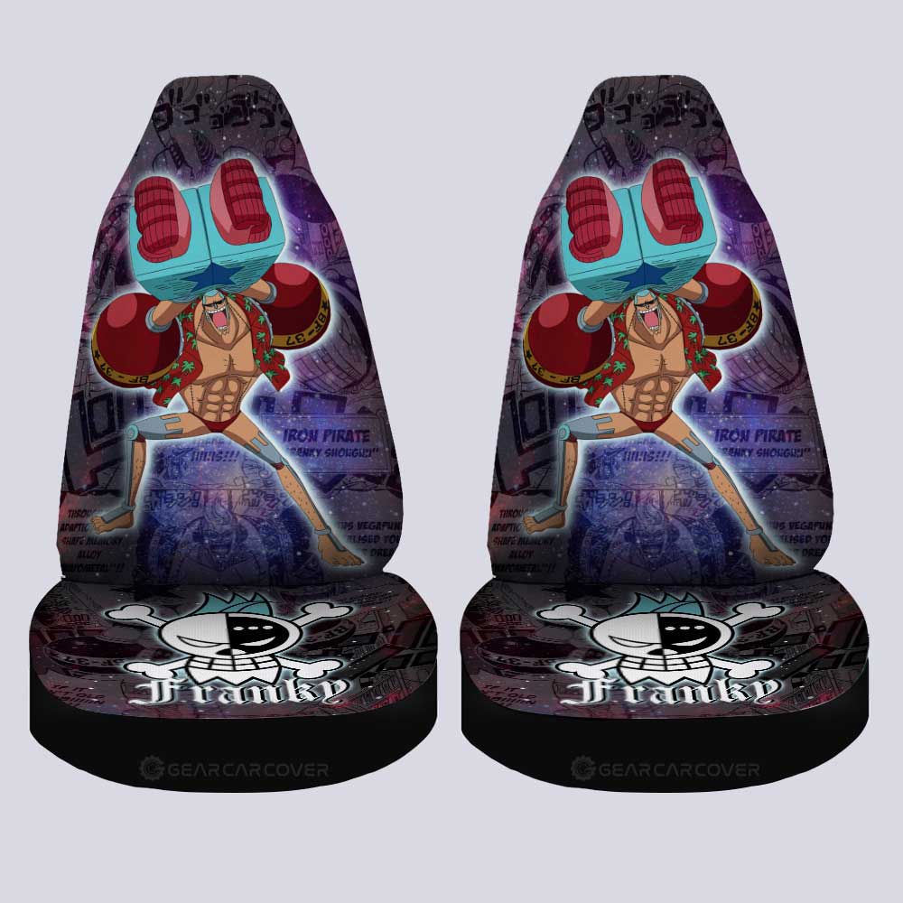 Franky Car Seat Covers Custom Galaxy Style One Piece Anime Car Accessories - Gearcarcover - 4