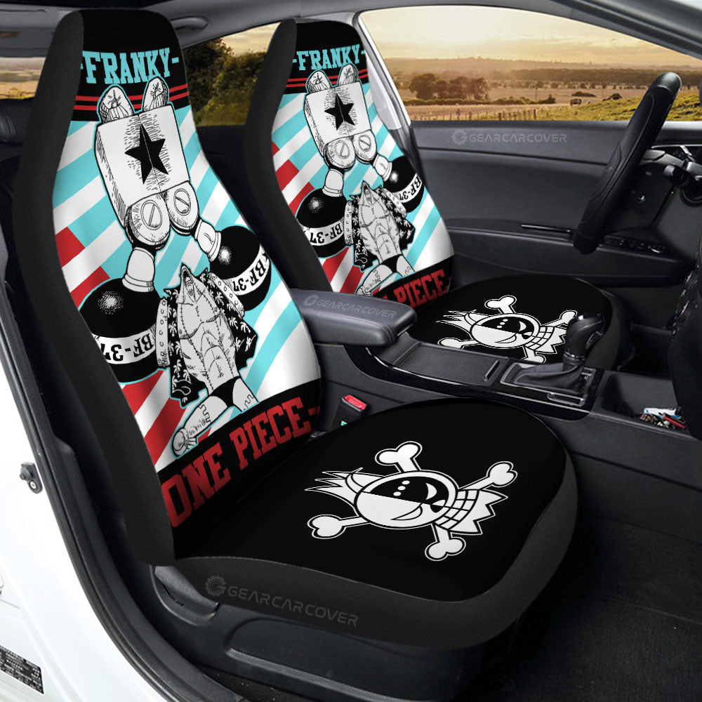 Franky Car Seat Covers Custom One Piece Anime Car Accessories - Gearcarcover - 2