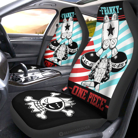 Franky Car Seat Covers Custom One Piece Anime Car Accessories - Gearcarcover - 1