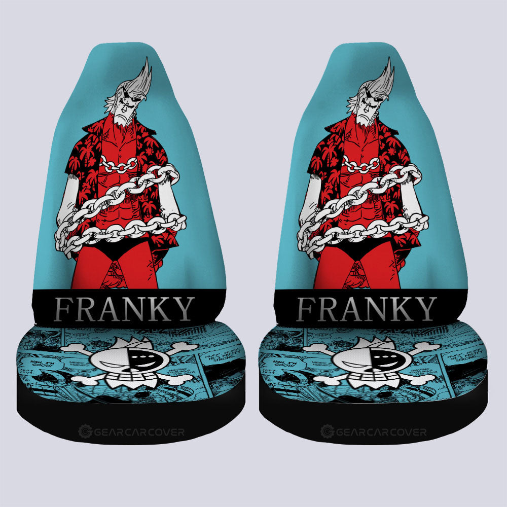 Franky Car Seat Covers Custom One Piece Anime Car Accessories - Gearcarcover - 4