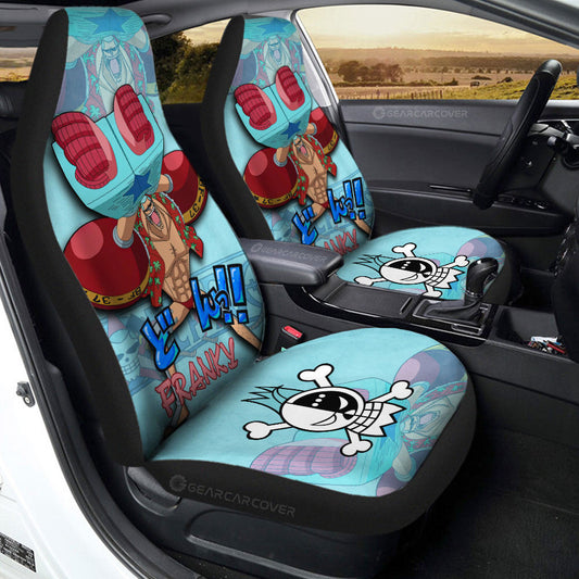 Franky Car Seat Covers Custom One Piece Anime Car Accessories - Gearcarcover - 2
