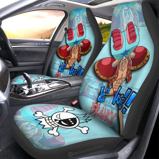 Franky Car Seat Covers Custom One Piece Anime Car Accessories - Gearcarcover - 1