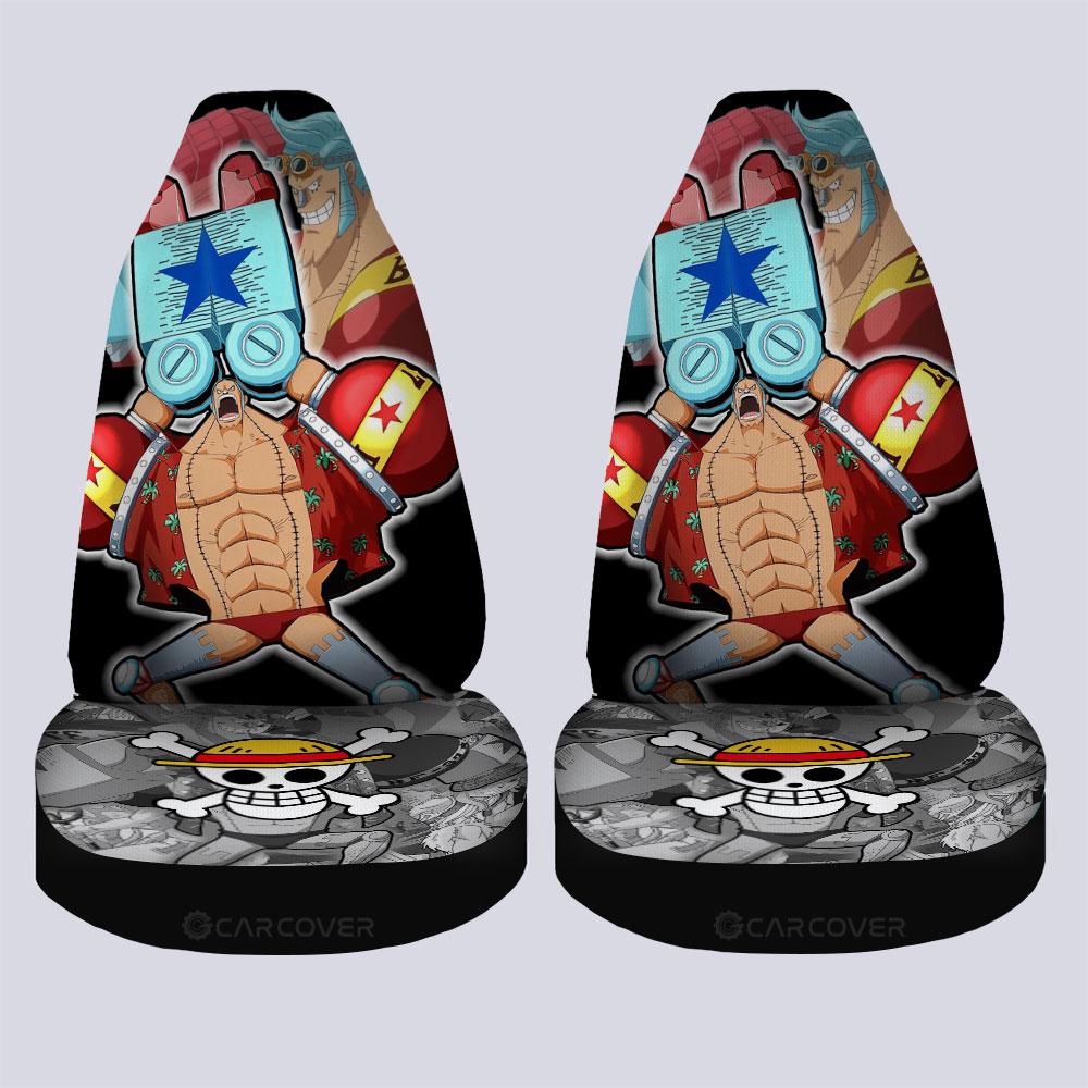 Franky Car Seat Covers Custom One Piece Anime Car Interior Accessories - Gearcarcover - 4