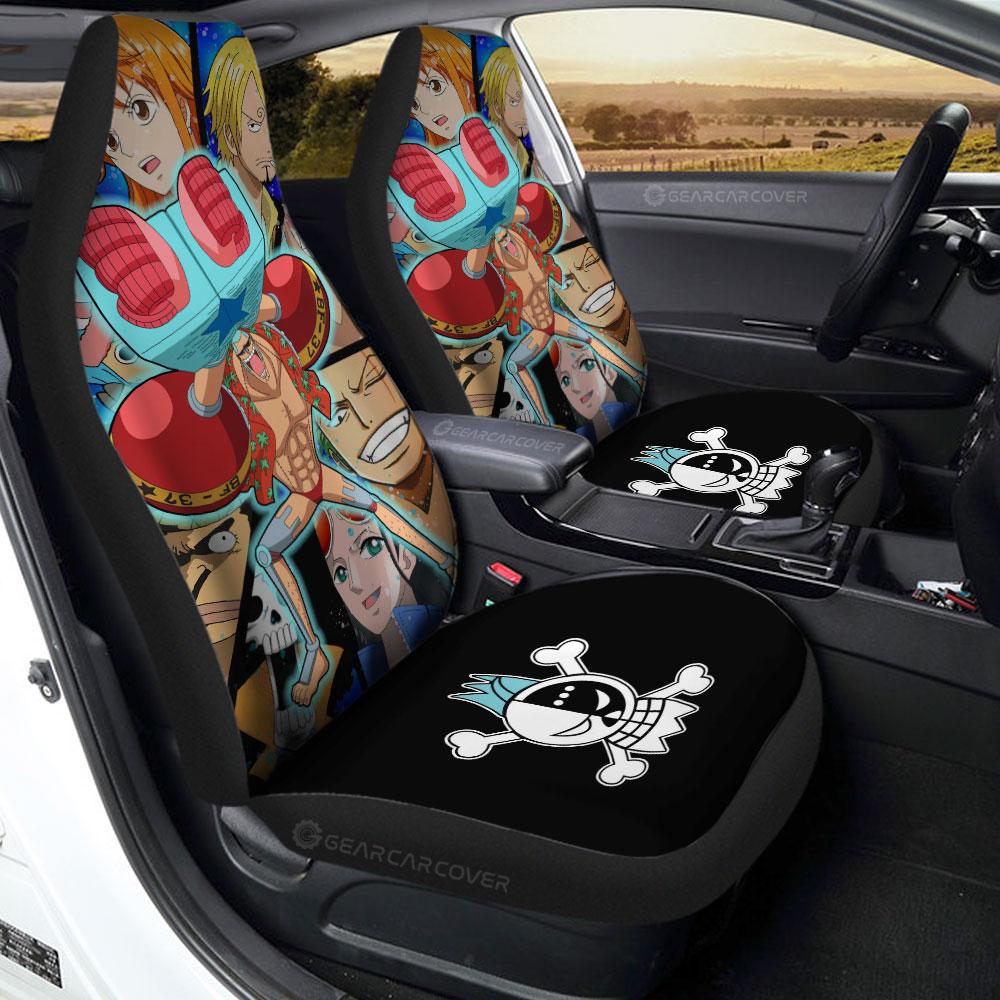 Franky Car Seat Covers Custom One Piece Anime Car Interior Accessories - Gearcarcover - 1