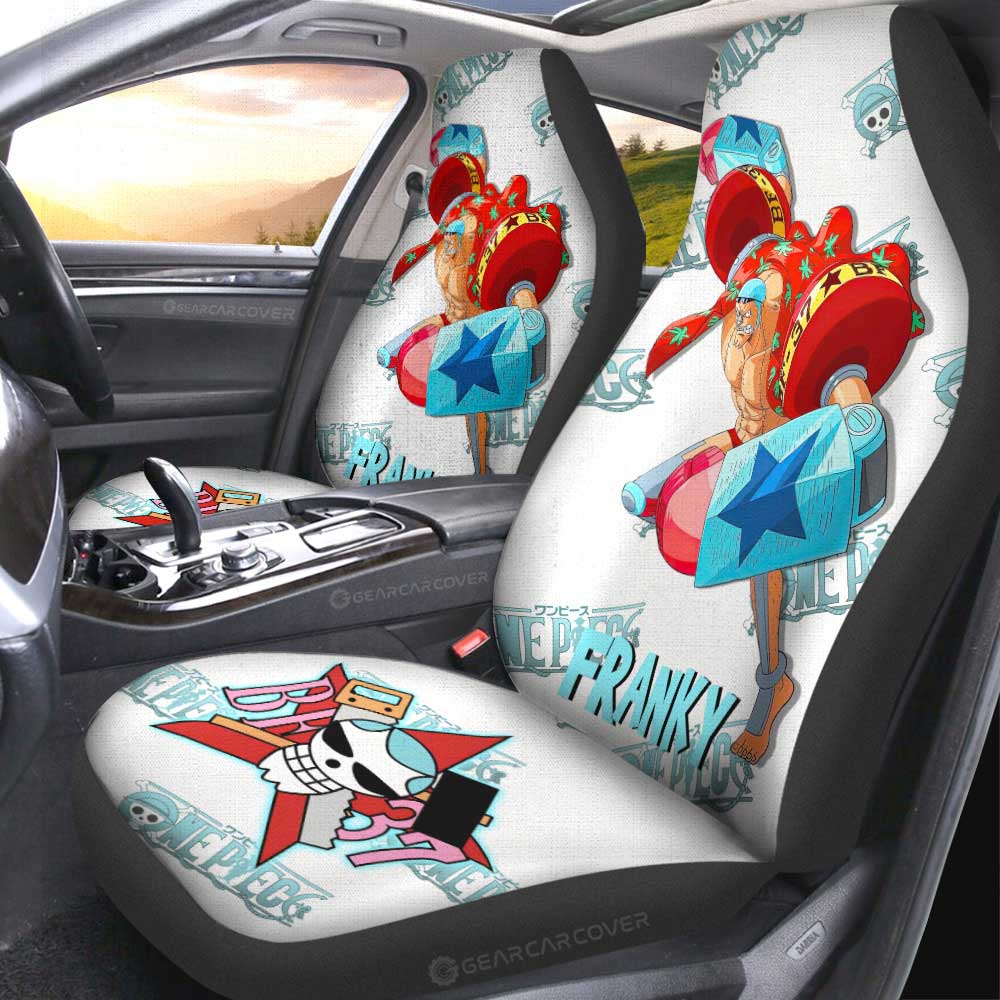 Franky Car Seat Covers Custom One Piece Anime - Gearcarcover - 2