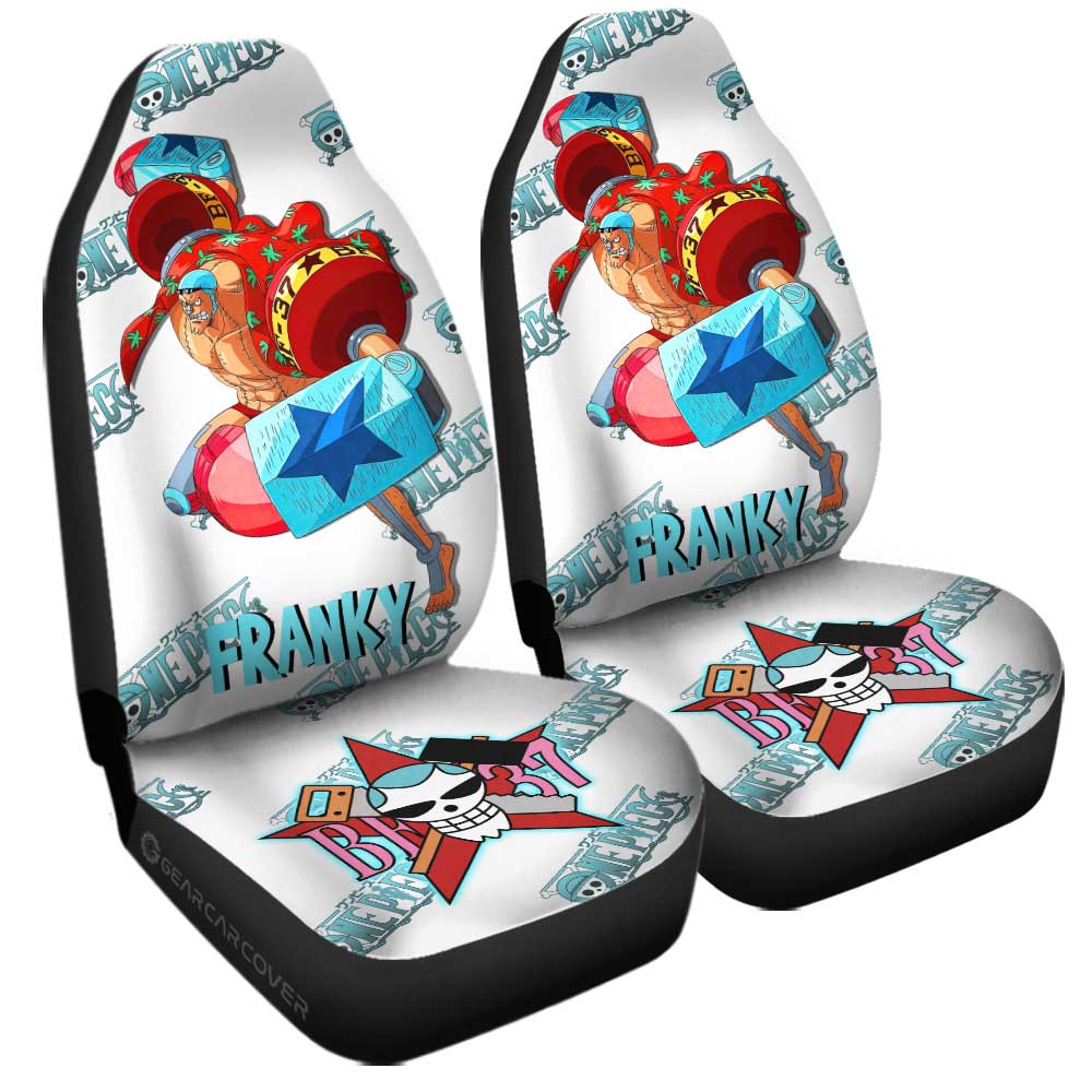 Franky Car Seat Covers Custom One Piece Anime - Gearcarcover - 3