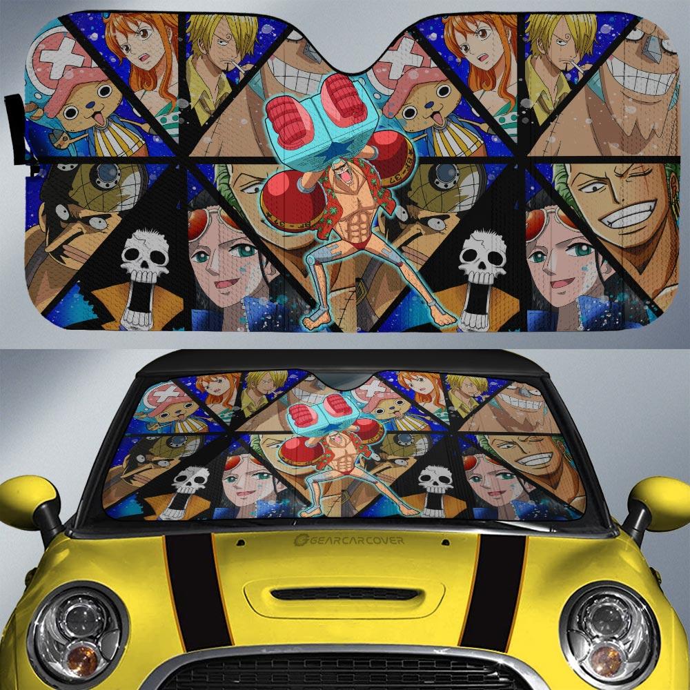 Franky Car Sunshade Custom One Piece Anime Car Accessories - Gearcarcover - 1