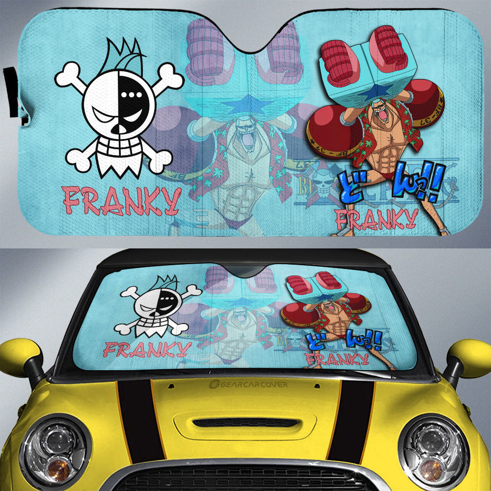 Franky Car Sunshade Custom One Piece Anime Car Accessories - Gearcarcover - 1