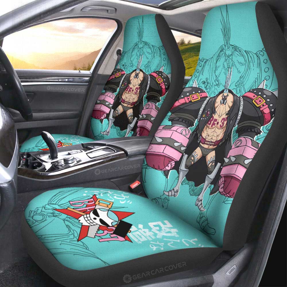 Franky Film Red Car Seat Covers Custom One Piece Anime Car Accessories - Gearcarcover - 3