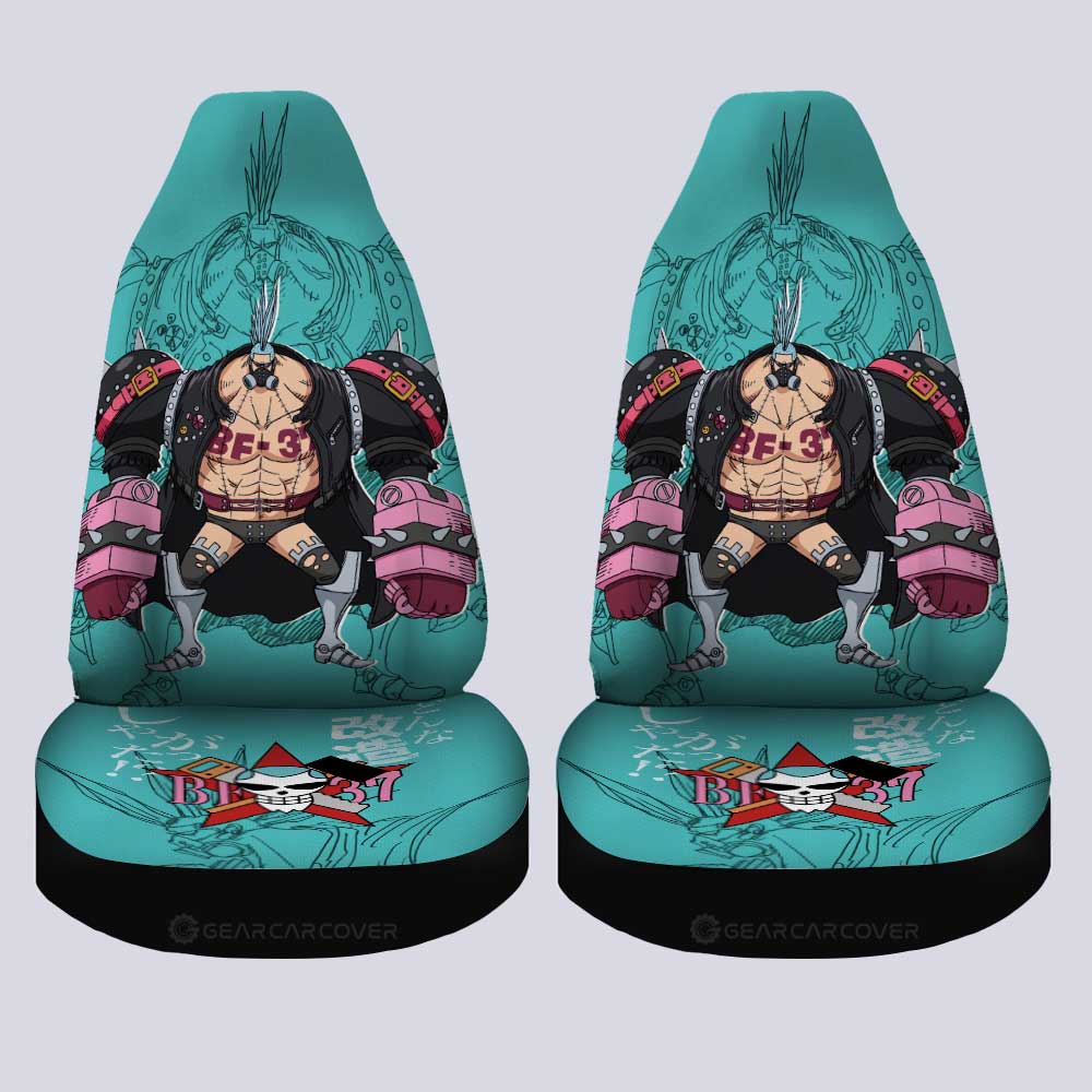 Franky Film Red Car Seat Covers Custom One Piece Anime Car Accessories - Gearcarcover - 4