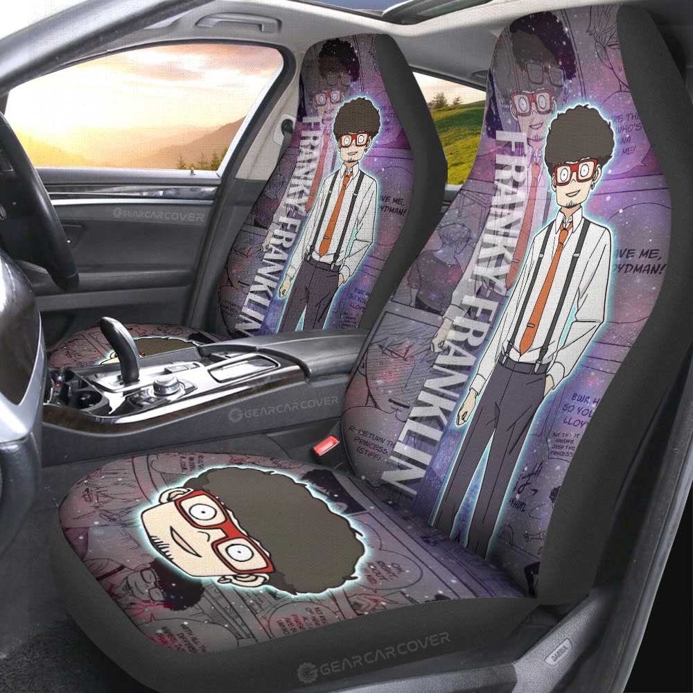 Franky Franklin Car Seat Covers Custom Galaxy Style Spy x Family Anime Car Accessories - Gearcarcover - 2