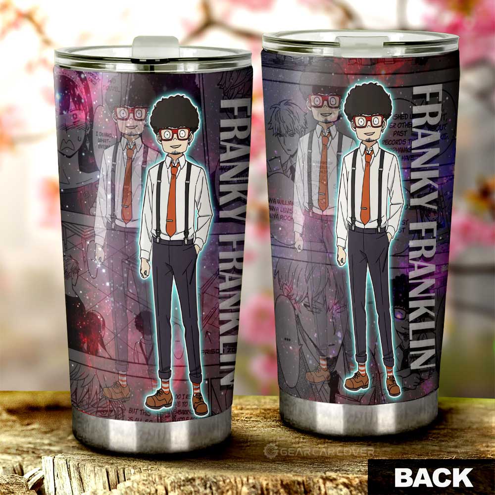 Franky Franklin Tumbler Cup Custom Spy x Family Anime Car Accessories Manga Galaxy Style - Gearcarcover - 3