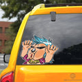 Franky Hitting Glass Car Sticker Custom One Piece Anime Car Accessories For Anime Fans - Gearcarcover - 3