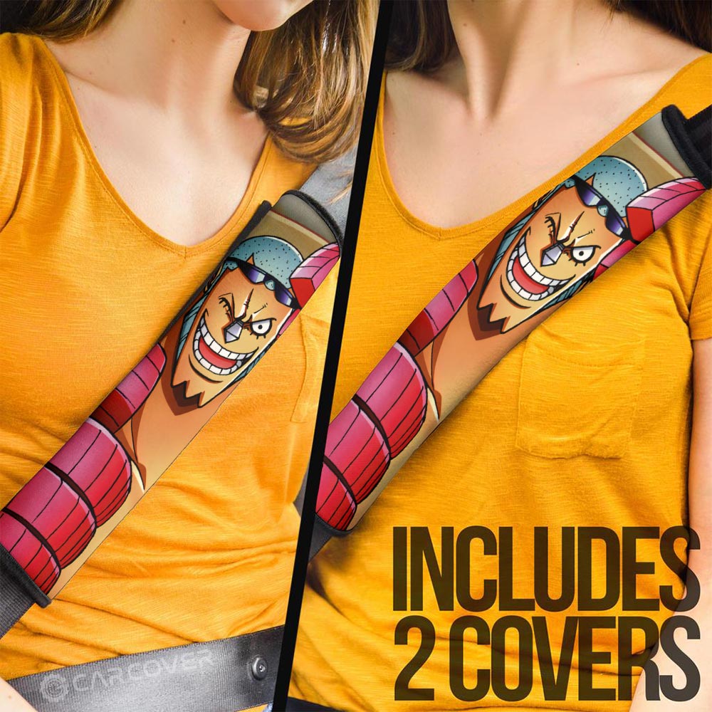 Franky Seat Belt Covers Custom One Piece Anime Car Accessoriess - Gearcarcover - 3