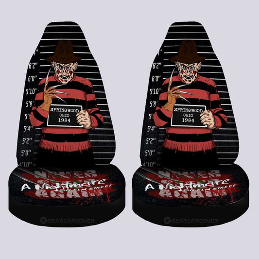 Freddy Krueger Car Seat Covers Custom Horror Characters Car Accessories - Gearcarcover - 1