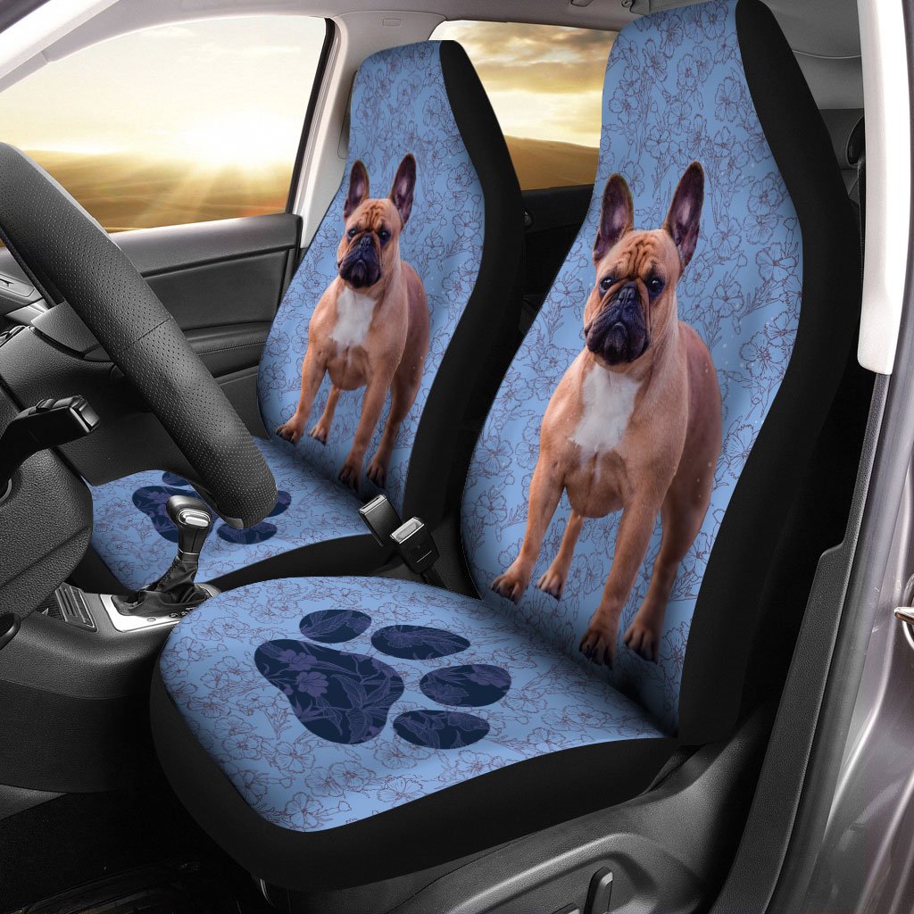 French Bulldog Car Seat Covers Custom Cute Car Interior Accessories - Gearcarcover - 2