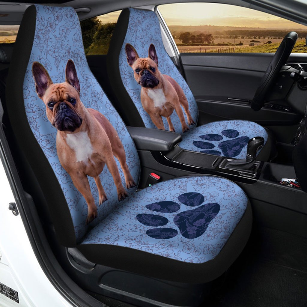 French Bulldog Car Seat Covers Custom Cute Car Interior Accessories - Gearcarcover - 1
