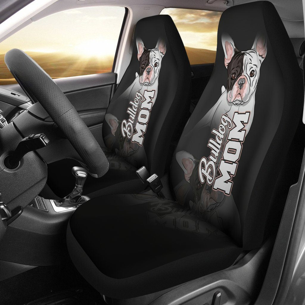 French Bulldog Car Seat Covers Custom Cute Dog Car Accessories Gift For Mom - Gearcarcover - 2
