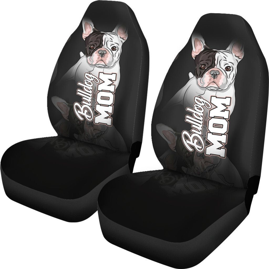 French Bulldog Car Seat Covers Custom Cute Dog Car Accessories Gift For Mom - Gearcarcover - 3
