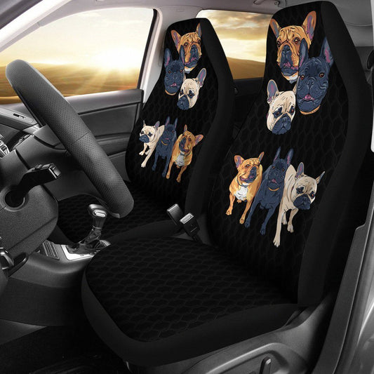 French Bulldog Car Seat Covers Custom Funny Car Accessories For Dog Lovers - Gearcarcover - 2