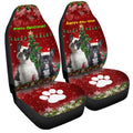 French Bulldogs Christmas Dog Car Seat Covers Custom Car Interior Accessories - Gearcarcover - 3