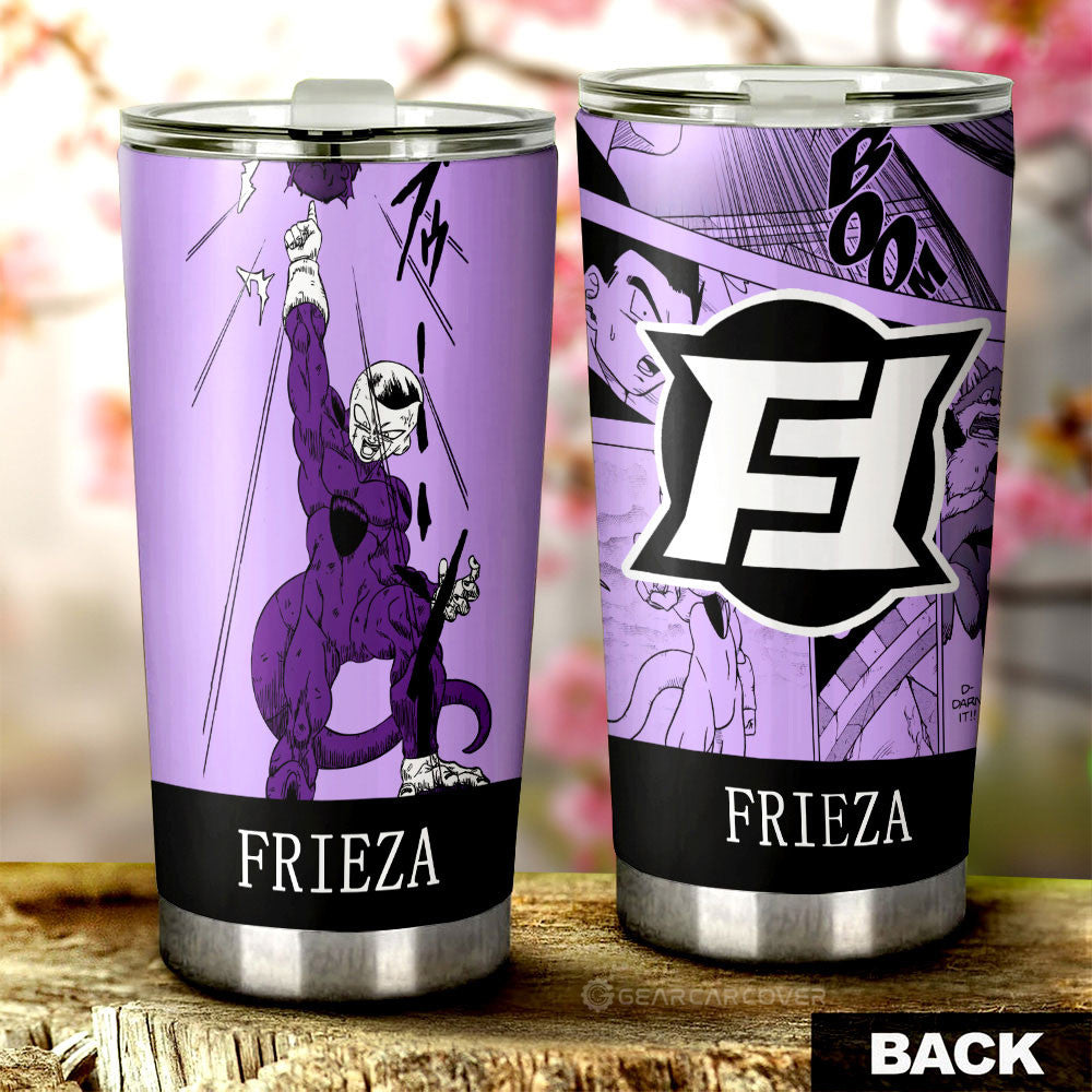 Frieza Tumbler Cup Custom Dragon Ball Anime Manga Color Style - Gearcarcover - 1